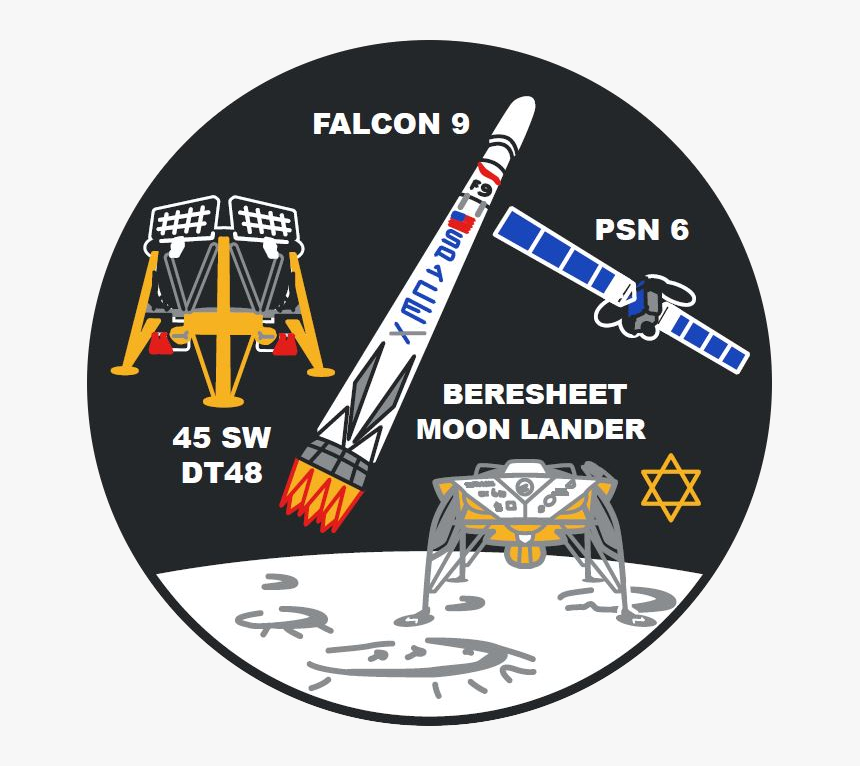 Beresheet Lunar Lander Mission Patch, HD Png Download, Free Download