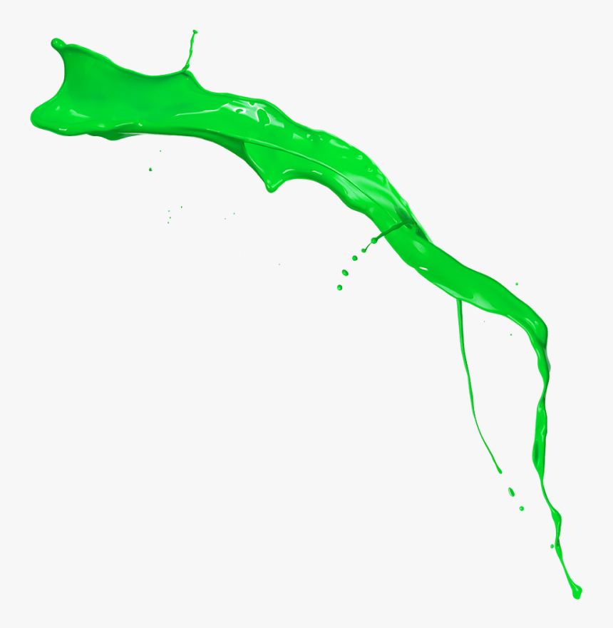 Flying Paint Green Png, Transparent Png, Free Download