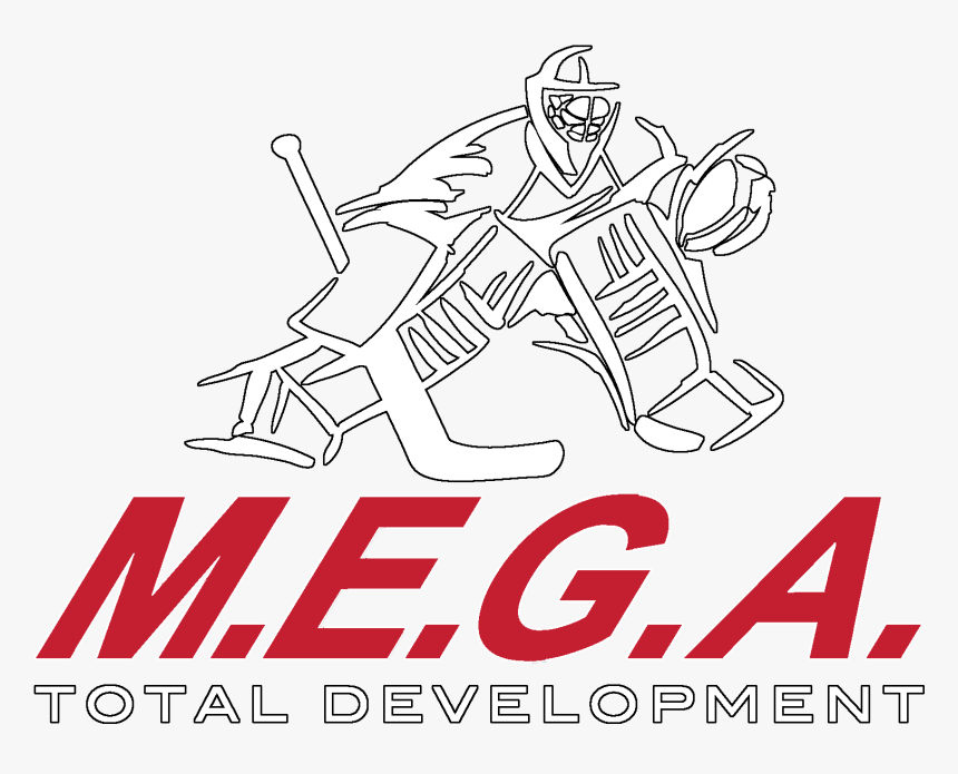 Mega Logo All White Mega Red Black Outline - Illustration, HD Png Download, Free Download