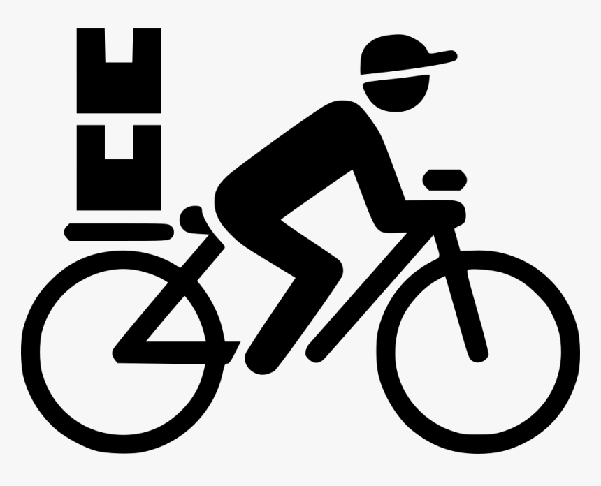 Bicycle Messenger - Cycling Icon Png, Transparent Png, Free Download