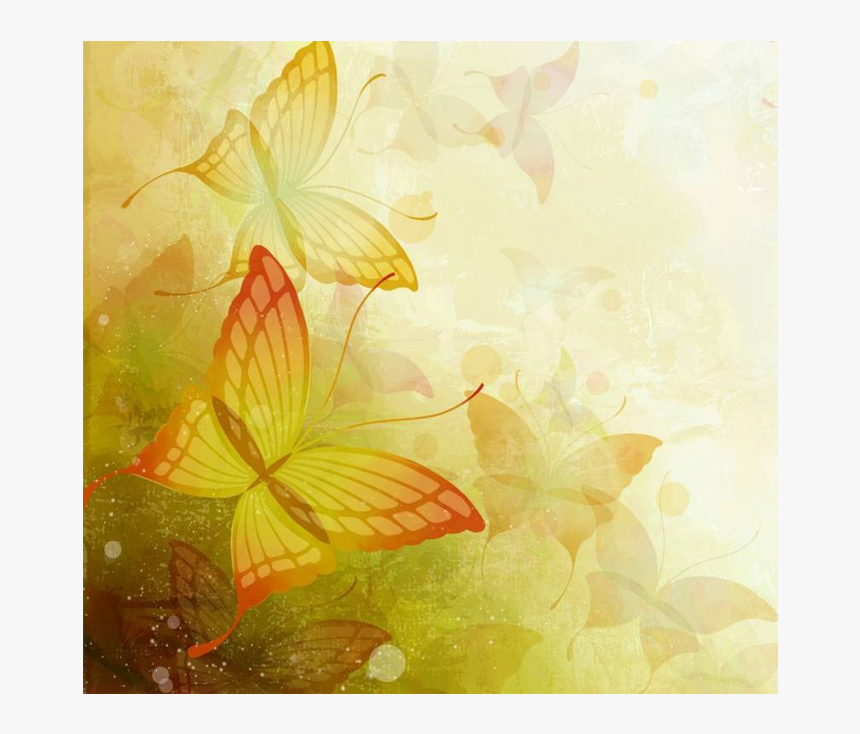 Light Flower Background Png Free Download - Colorful Butterfly Background  Design, Transparent Png - kindpng