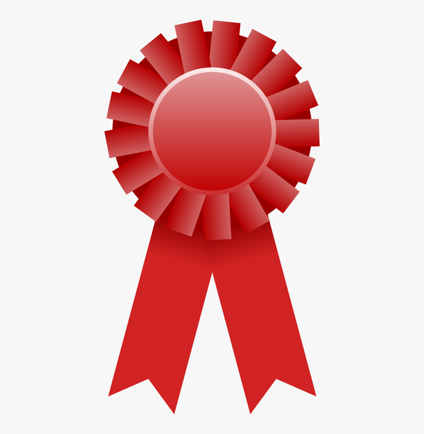 Award Ribbon Png File - Red Award Ribbon Clipart, Transparent Png, Free Download