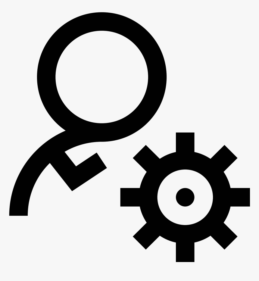 Admin Settings Male Icon - Emoji Engrenagem, HD Png Download, Free Download