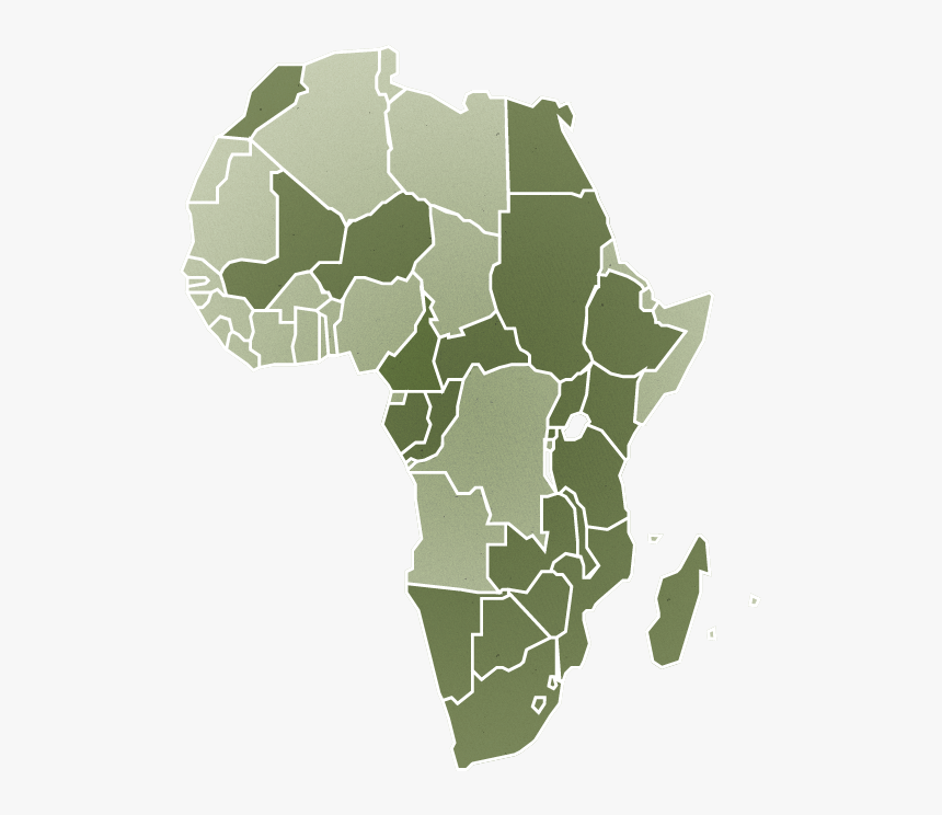 Map Of Africa Red, HD Png Download, Free Download