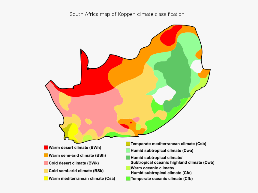 South Africa Climate Map 2694
