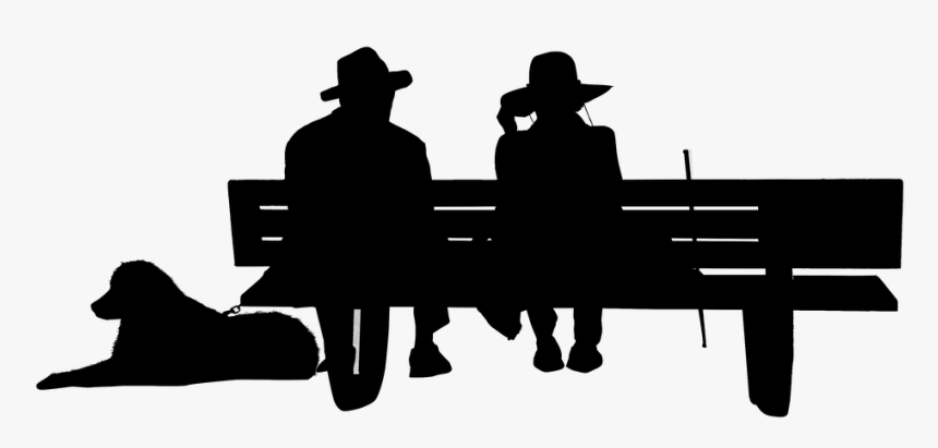 Grandparents, Senior, Dog, Pet, Mature, Pensioner - Grandparents Day Silhouette, HD Png Download, Free Download