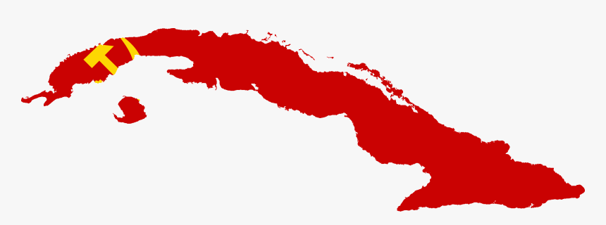 Flag Map Of Cuba - Cuba Map Silhouette, HD Png Download, Free Download