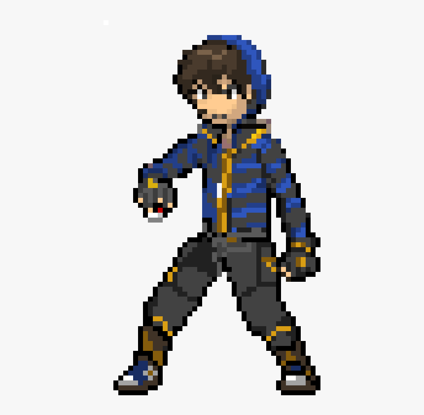 Pokemon Trainer Sprite - Pokemon Trainer Sprite Png, Transparent Png, Free Download