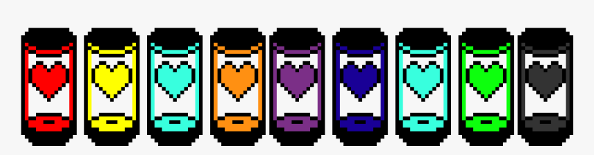 The Undertale Souls Undertale Souls In Jar Hd Png Download Kindpng