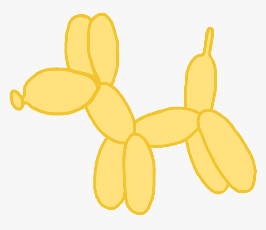 #balloon #circus #balloonanimal #yellow #pastel #drawing - Light, HD Png Download, Free Download