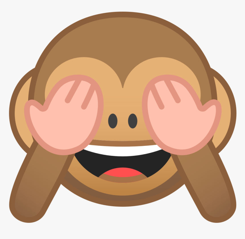 Emoji Monkey Covering Eyes HD Png Download Kindpng