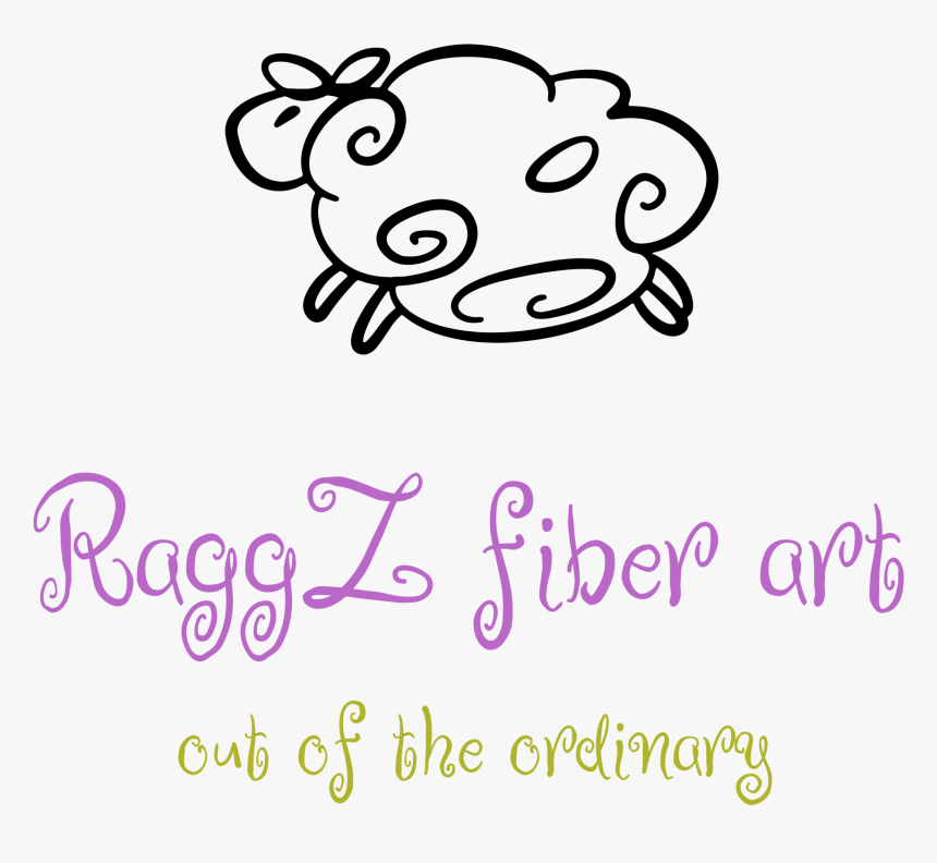 Raggz Fiber Art - Sheep, HD Png Download, Free Download