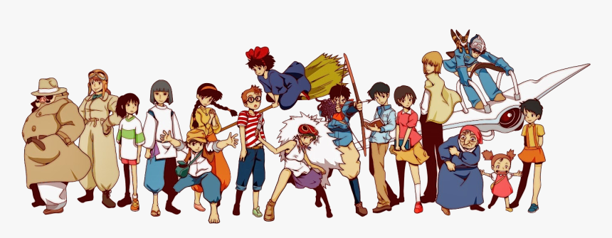 Studio Ghibli All Characters, HD Png Download, Free Download