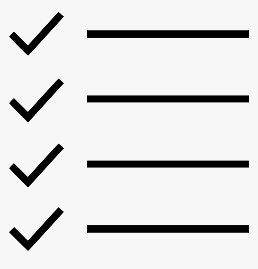 To Do List Check Marks Done - Line Art, HD Png Download, Free Download