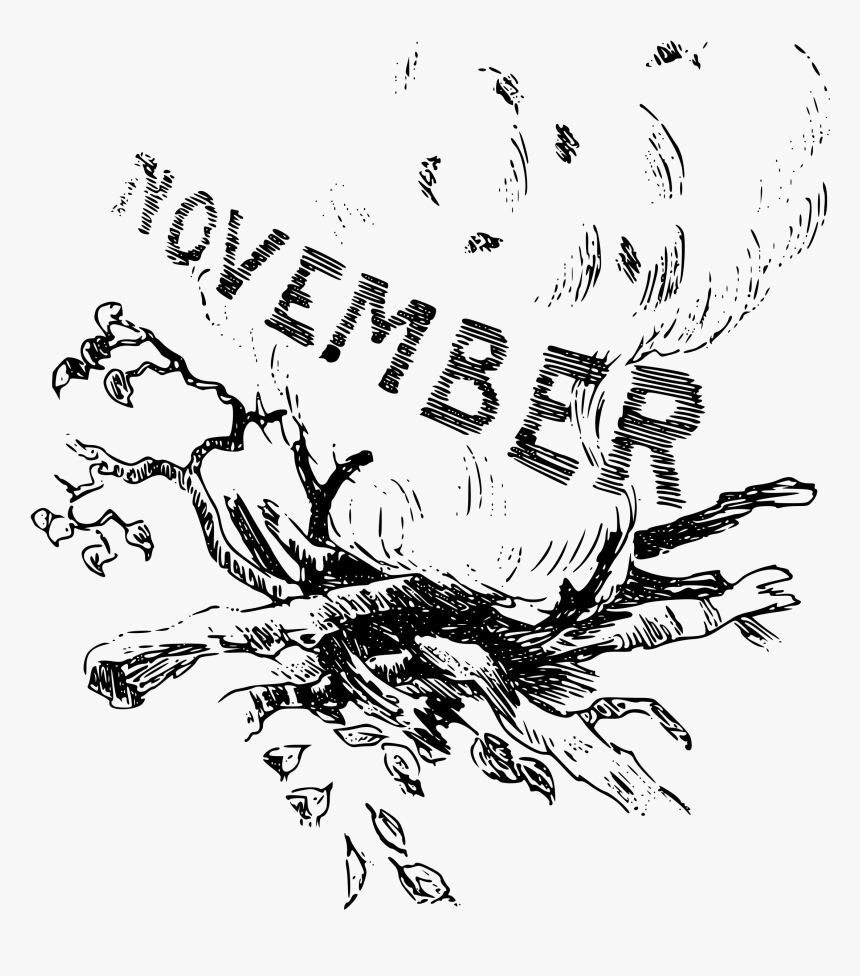 Clipart Illustrated Months November - Month Of November Clipart, HD Png Download, Free Download