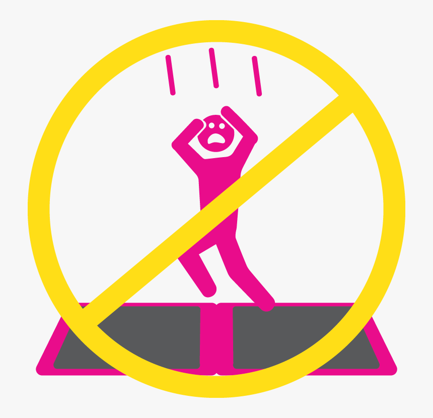 Safety Icon - Don T Jump Sign, HD Png Download, Free Download