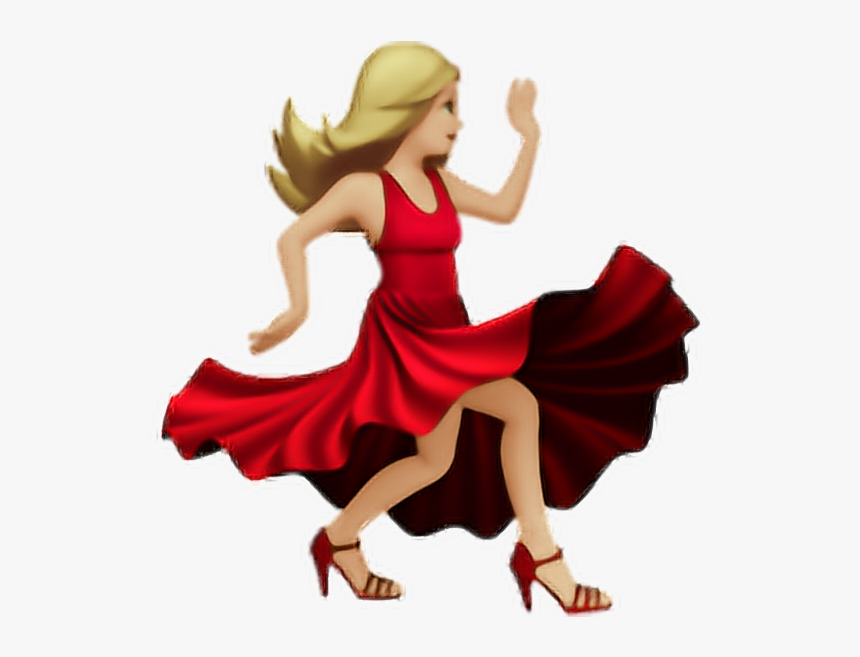 Emoji dance. Смайл Танцующая девушка в Красном платье. Эмодзи танец. Эмодзи девушка в Красном платье. ЭМОДЖИ Танцующая женщина.