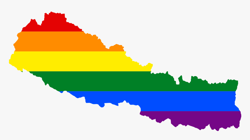 Nepal Flag And Map, HD Png Download, Free Download