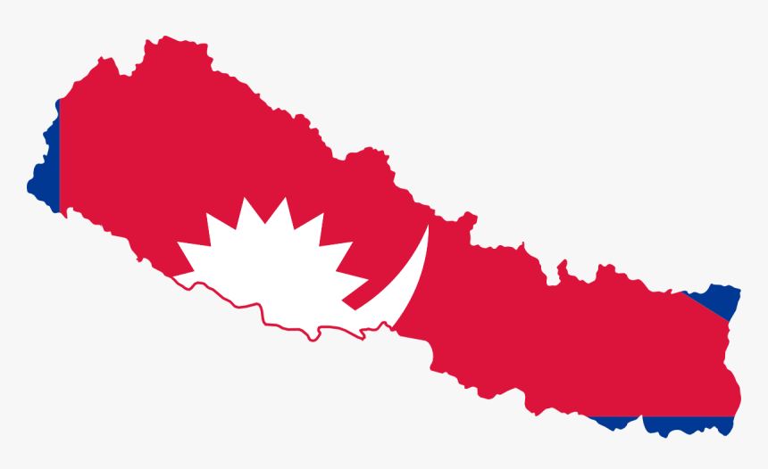 Nepal Emails List - Nepal Flag And Map, HD Png Download, Free Download