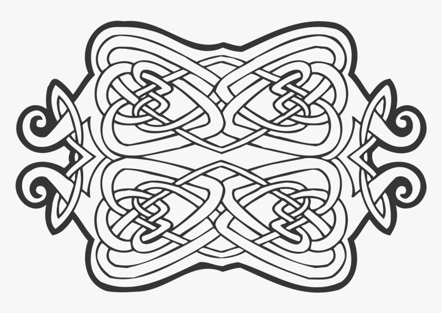 Celtic Ornament Vector Free Vine , Png Download - Illustration, Transparent Png, Free Download