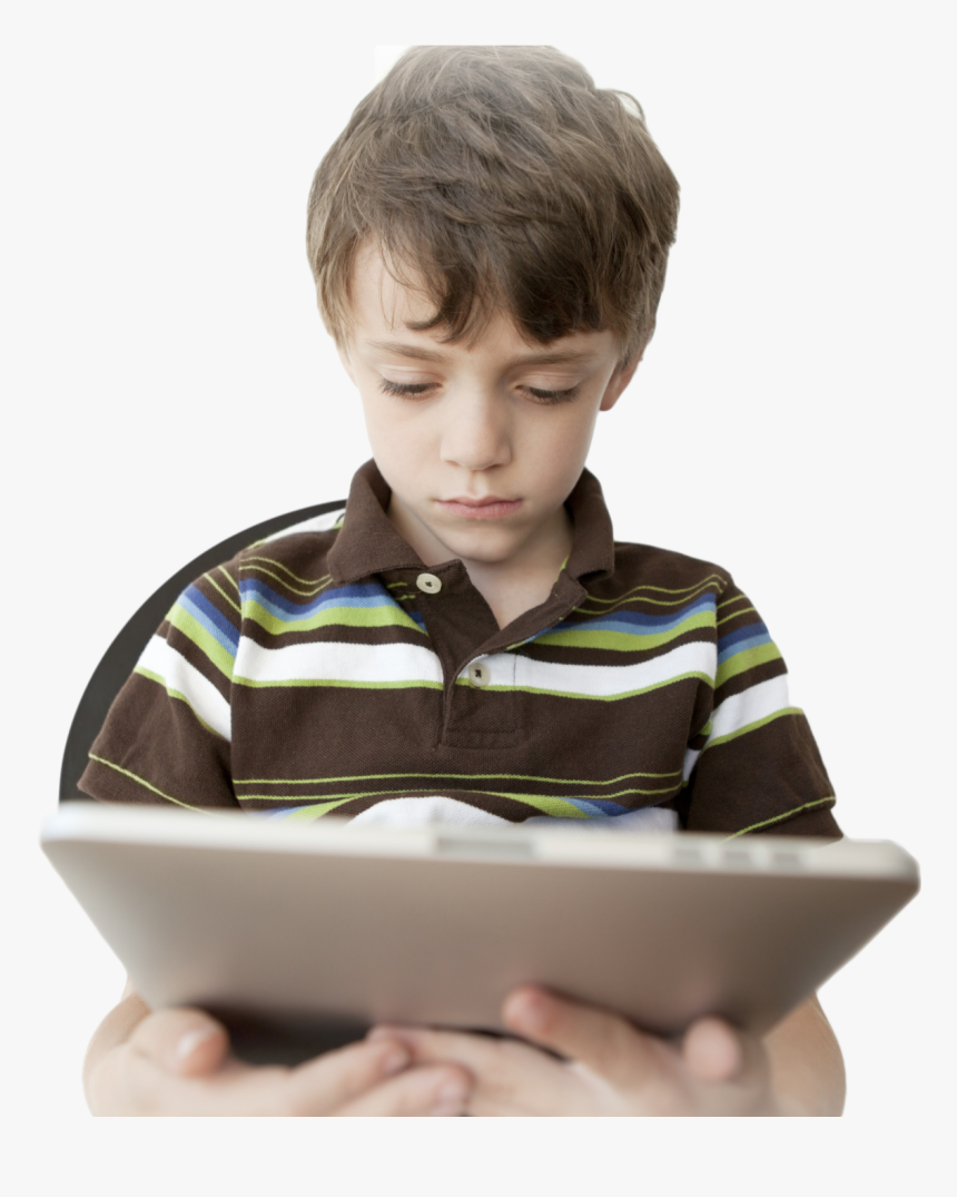 Kid Addicted To Ipad, HD Png Download, Free Download