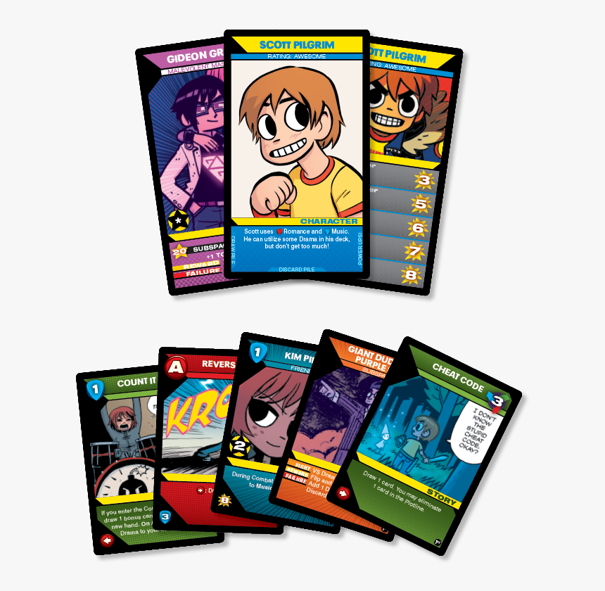 Scott Pilgrim's Precious Little Card Game, HD Png Download, Free Download