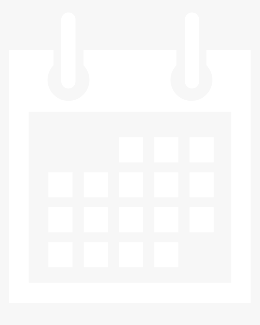 Calendar Icon White - Calendar Icon White Transparent, HD Png Download, Free Download
