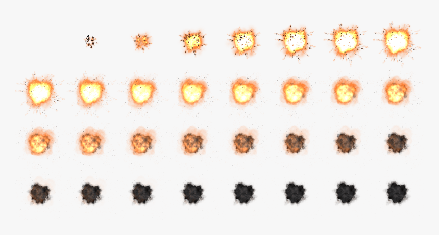 Explosion Sprite Sheet, HD Png Download, Free Download