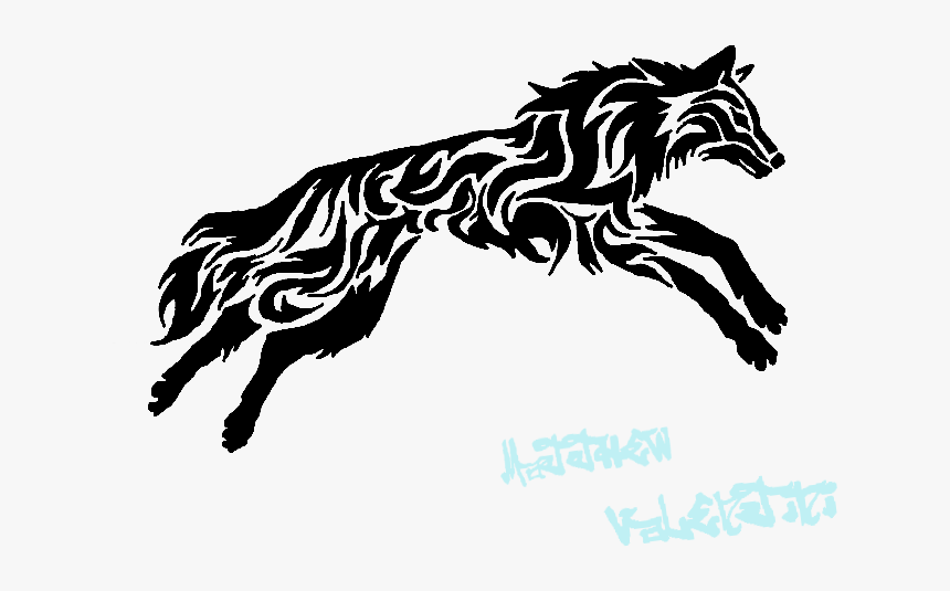 Tribal Tattoo Pictures Transparentpng - Wolf Tribal, Png Download, Free Download