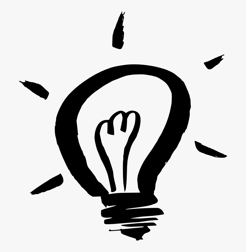 Lightbulb Drawing Png - Light Bulb Drawing Transparent Background, Png Download, Free Download