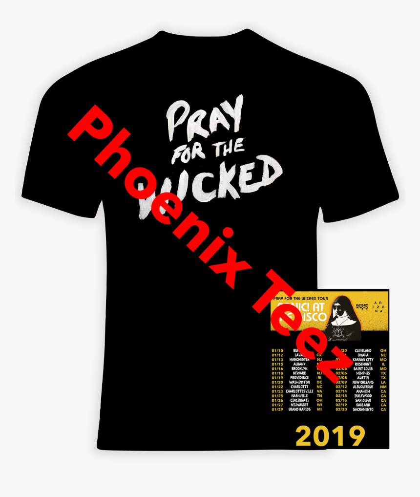 Panic At The Disco 2019 "pray For The Wicked - Active Shirt, HD Png Download, Free Download