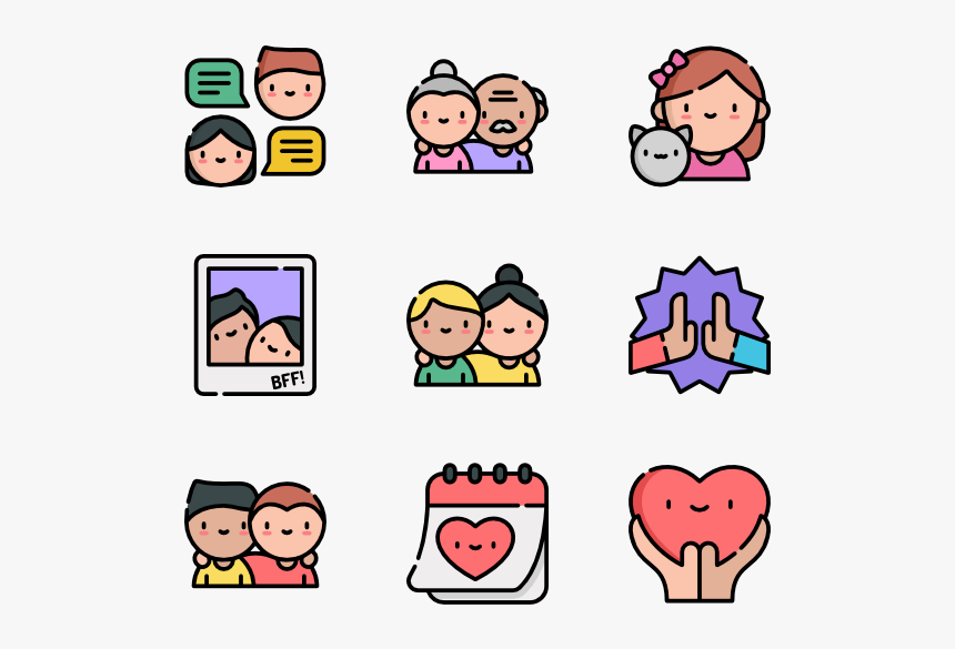 Friendship - Friendship Icon Png Pink, Transparent Png, Free Download