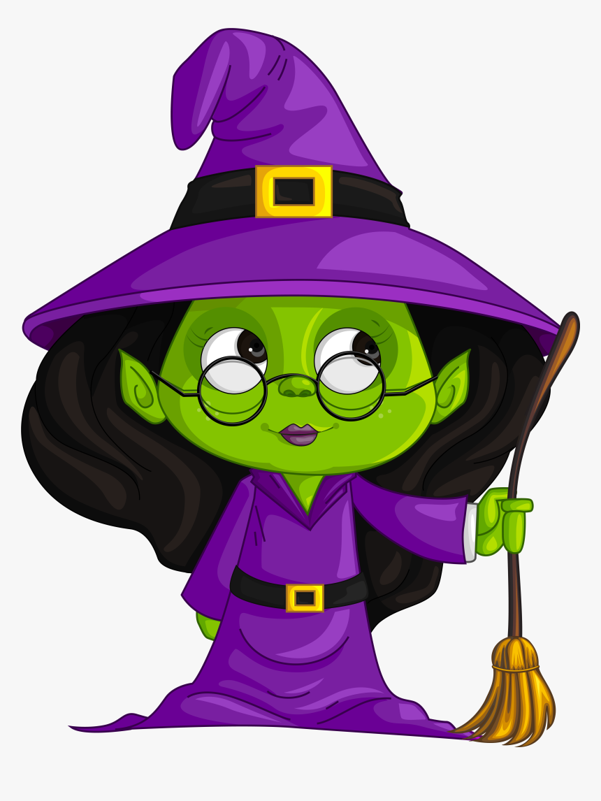 Purple Witch Png Clipart Image - Witch Png, Transparent Png, Free Download