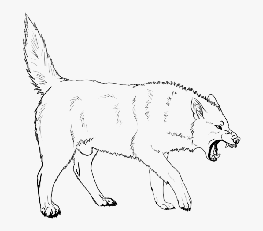angry werewolf drawing