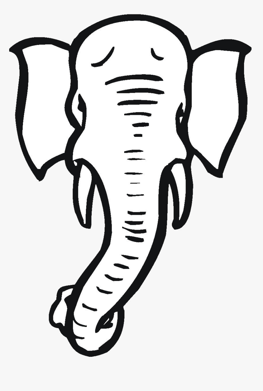 Elephant Best Cute Clipart Black And White Transparent - Elephant Trunk Clip Art, HD Png Download, Free Download