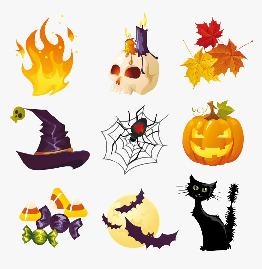 halloween action picture clipart