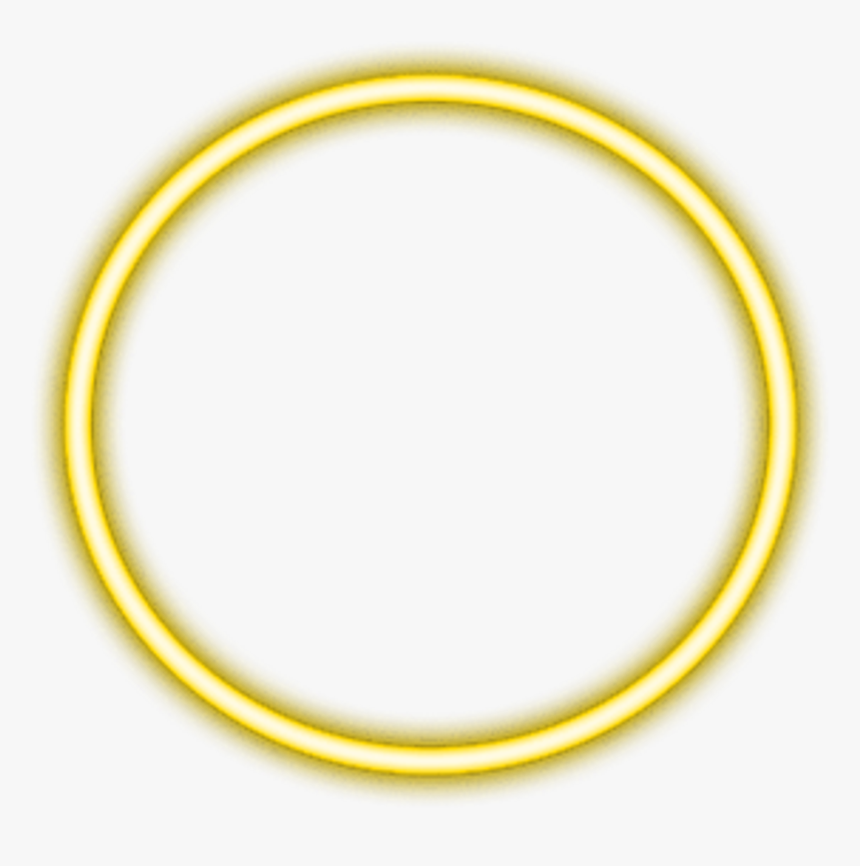 #yellow #neon #circle #border #png #freetoedit - Bangle, Transparent Png, Free Download