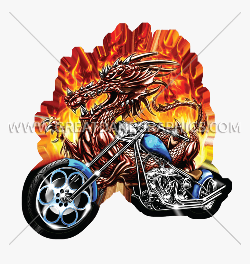 Dragon On Motorcycle, HD Png Download, Free Download