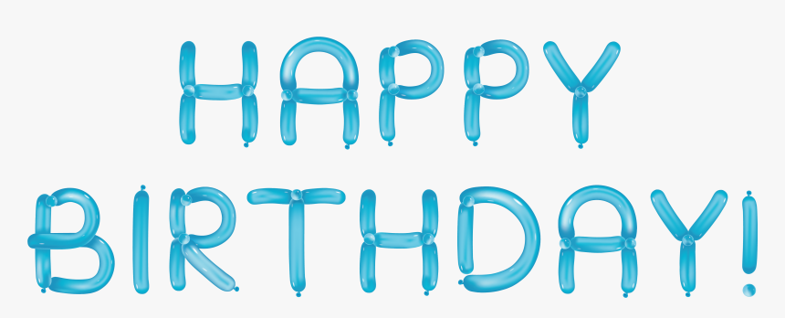 Happy Birthday With Blue - Happy Birthday Tumblr Transparent, HD Png ...