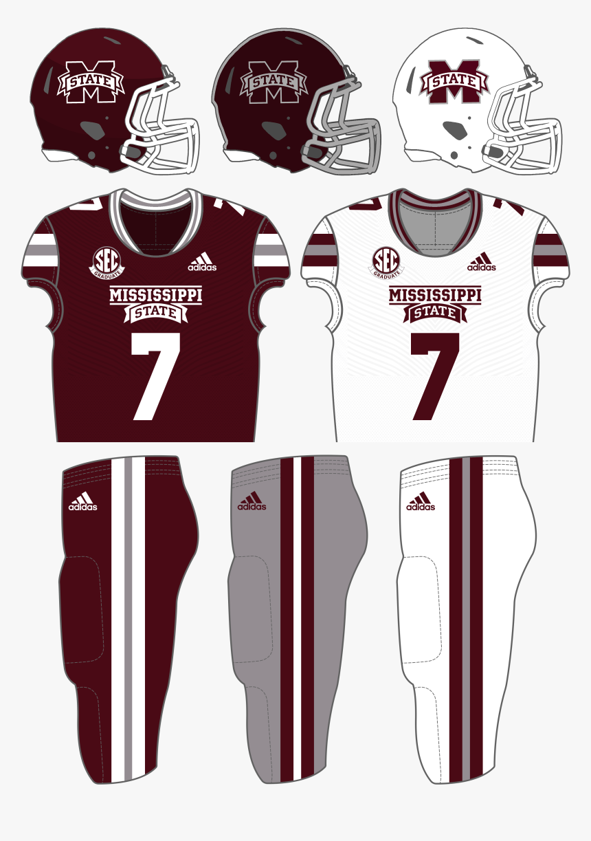 Mississippi State Fb Unis October 2018 - Mississippi State Football Uniforms 2019, HD Png Download, Free Download