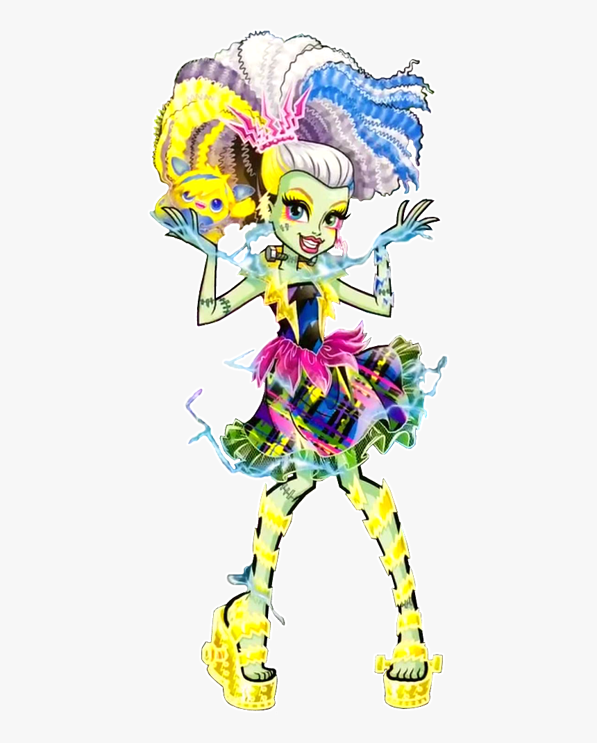 Frankie Stein Love Monster, Monster High Art, Monster - Monster High Electrified Frankie, HD Png Download, Free Download