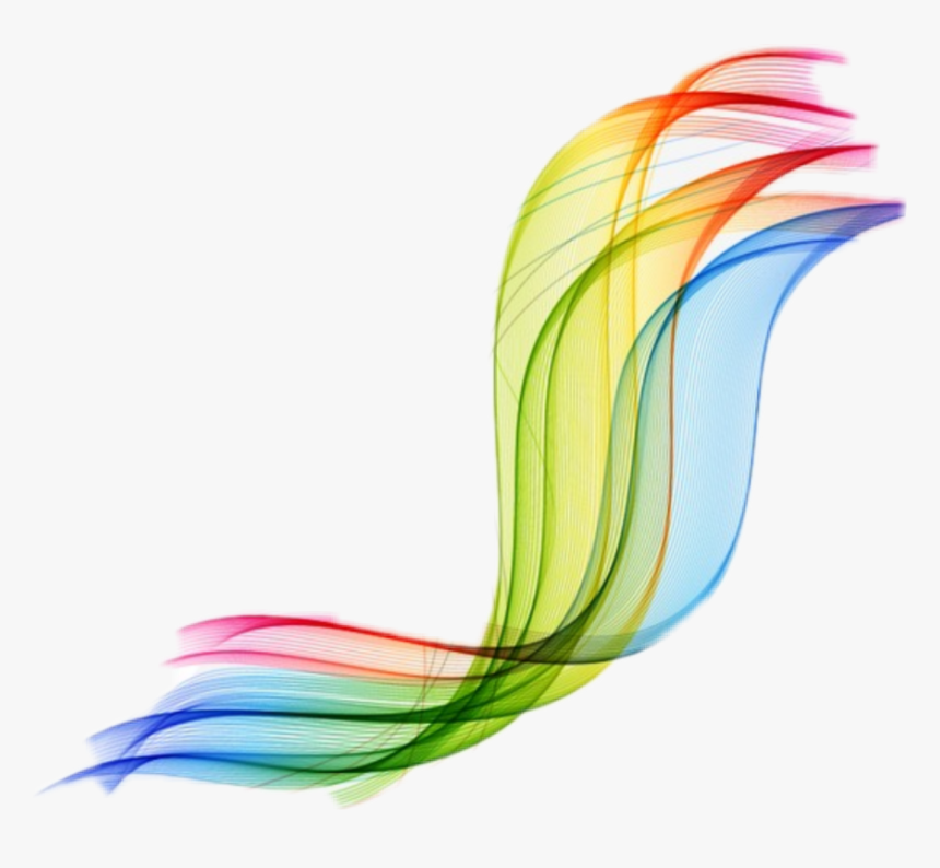 #rainbow #vector #swirl #swoosh - Rainbow Swoosh Png, Transparent Png, Free Download