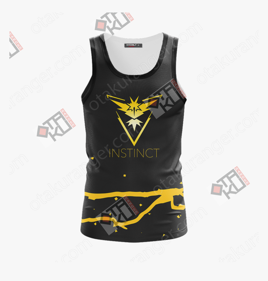 Team Instinct Pokemon Go Unisex 3d Tank Top - Vest, HD Png Download, Free Download