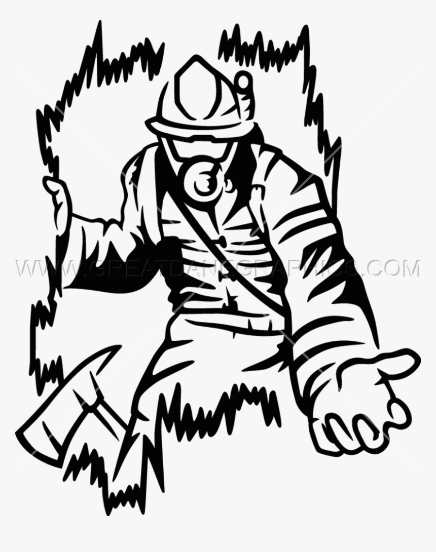 Transparent White Vignette Png - Firefighter Drawing Png, Png Download, Free Download