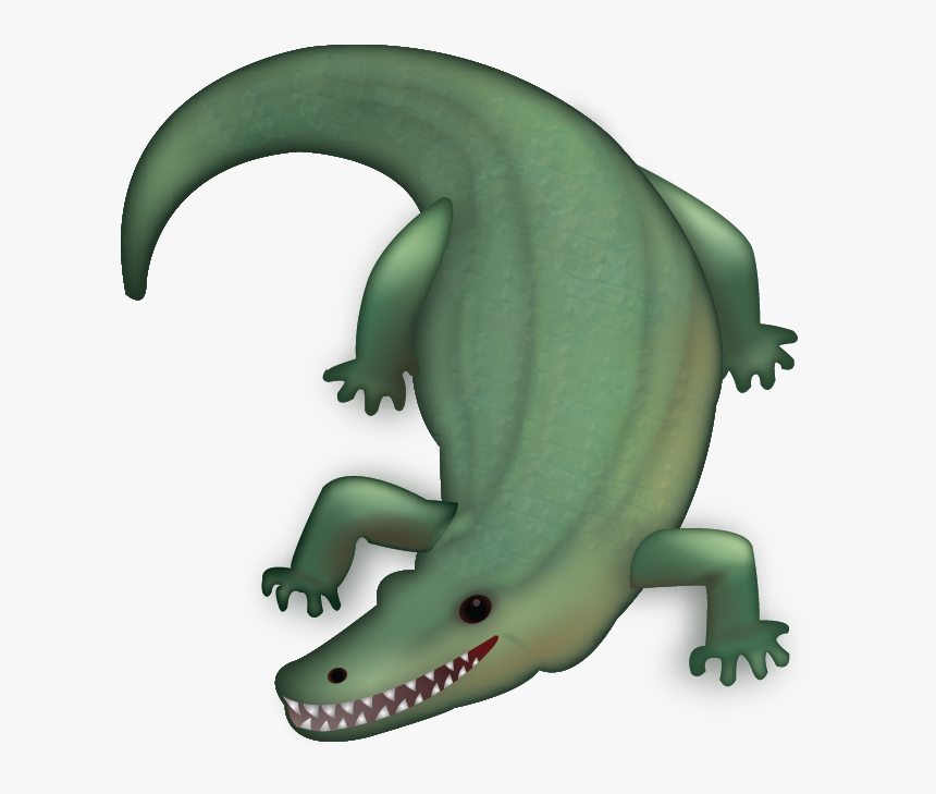 Crocodile Emoji Apple, HD Png Download, Free Download