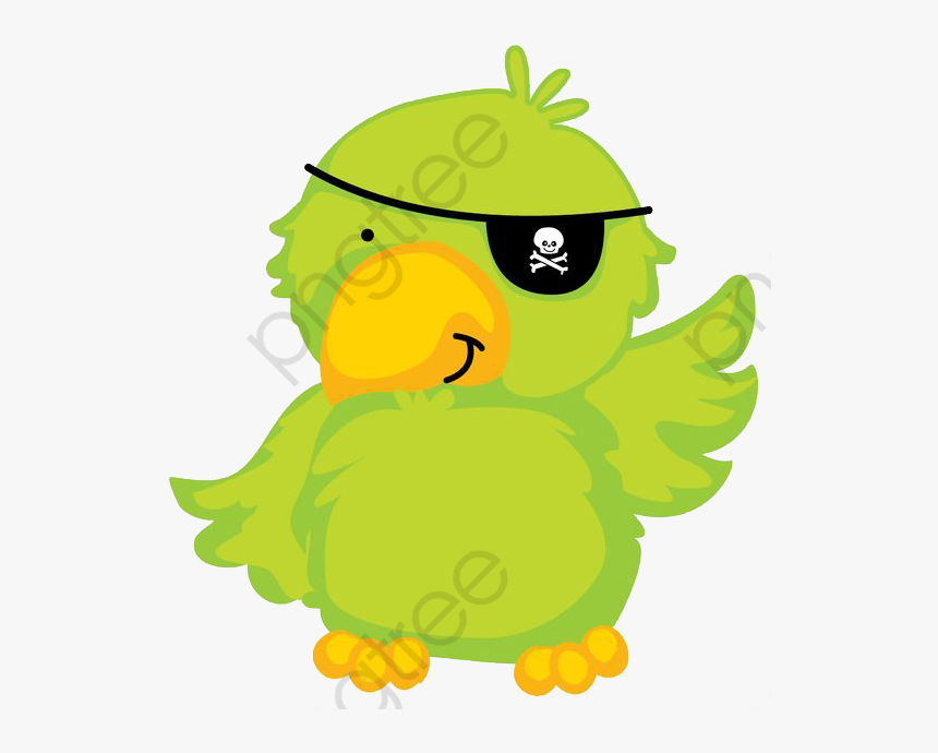 Pirate Clipart Parrot - Piratas Cute Png, Transparent Png, Free Download