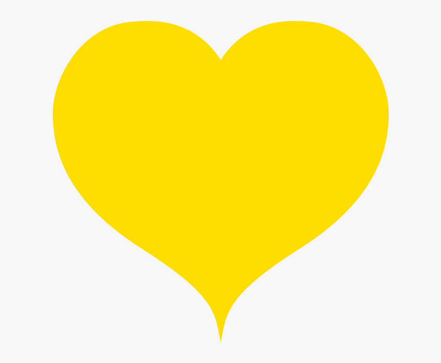 Yellow Heart Png Transparent - Heart, Png Download, Free Download