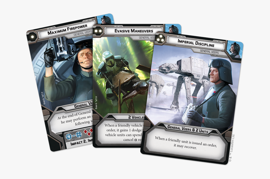 General Veers Card Fan - General Veers Star Wars Legion, HD Png Download, Free Download