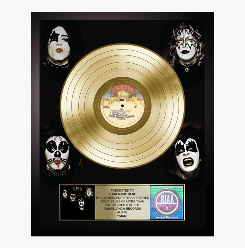 Personalized Kiss Gold Record Award - Kiss Kiss, HD Png Download, Free Download