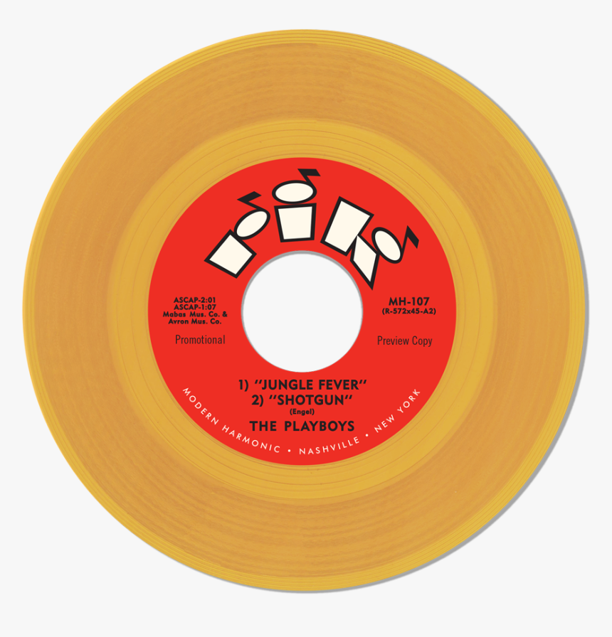 The Playboys, Jungle Fever / Shotgun [gold Vinyl] - Circle, HD Png Download, Free Download